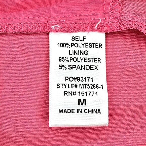 Hazel Boutique Womens‎ Pink Asymmetrical Crop Top Size Medium - Picture 7 of 9